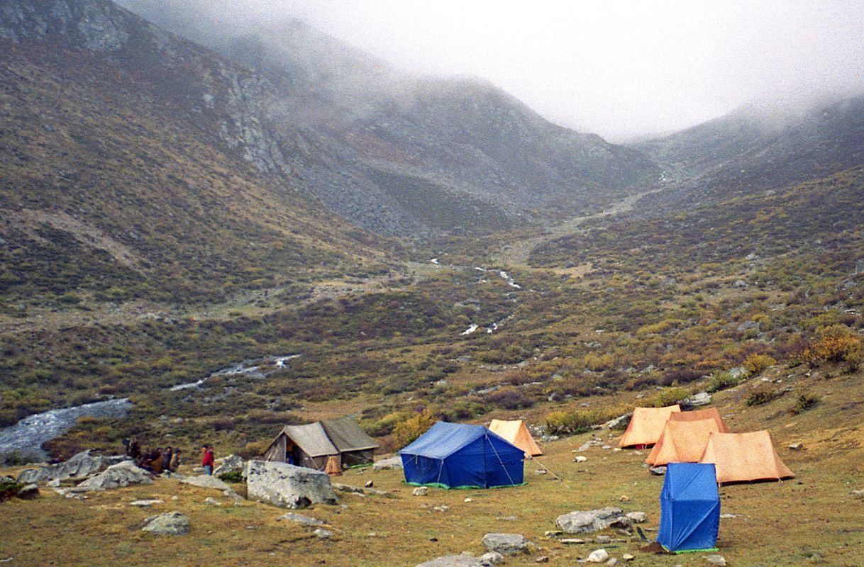 06 Dhampu Camp At End Of First Trek Day From Kharta Tibet